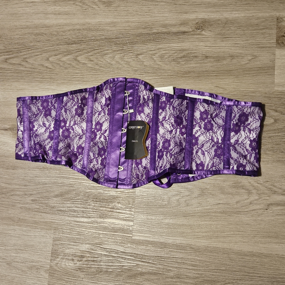 Purple Lace Corset Shapewear